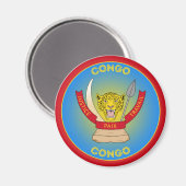 DR Congo Erfgoed Embleem Magneet (Voorkant / Achterkant)