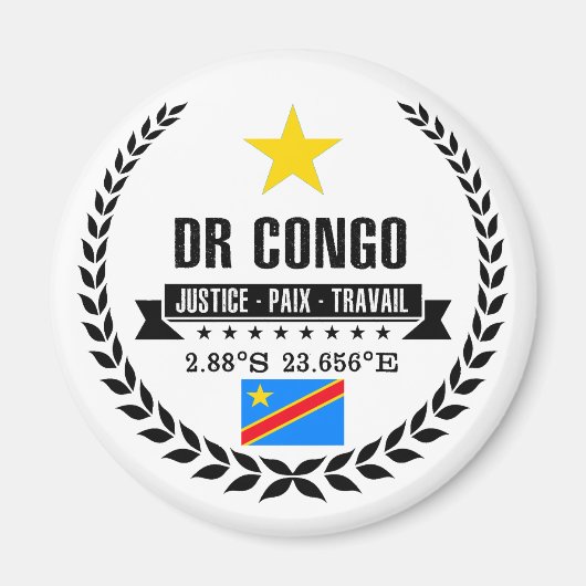 DR Congo Magneet (Voorkant)