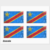DR Congo Rechthoekige Sticker (Vel)