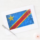 DR Congo Rechthoekige Sticker (Envelop)