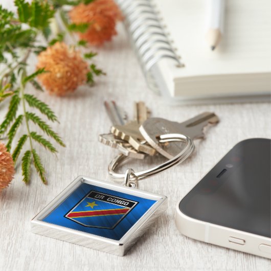 DR Congo Sleutelhanger (Zijkant)