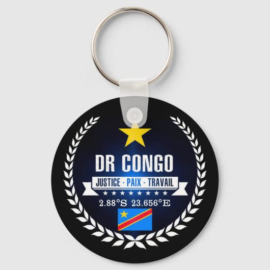 DR Congo Sleutelhanger (Voorkant)
