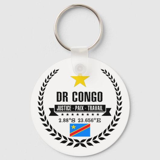 DR Congo Sleutelhanger (Voorkant)