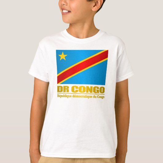 DR Congo Vlag T-shirt (Voorkant)