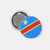 DR Congo Vlagmagneet Magneet (Voorkant / Achterkant)