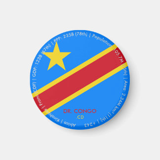 DR Congo Vlagmagneet Magneet