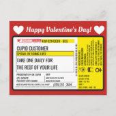Dr Cupid's Valentijn Love Prescription Briefkaart (Voorkant)