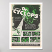 Dr. Cyclops 1940 filmreclame Poster (Voorkant)