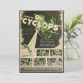 Dr. Cyclops Movieposter  Kaart (Staand voorkant)