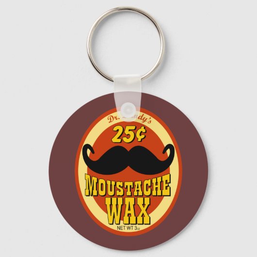 Dr Dandy's Mustache Wax Sleutelhanger (Voorkant)