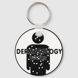 DR. DERMATOLOGY SILHOUETTE LOGO SLEUTELHANGER