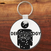 DR. DERMATOLOGY SILHOUETTE LOGO SLEUTELHANGER (Voorkant)