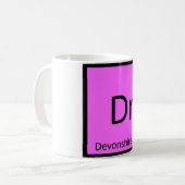 Dr - Devonshire Rex Katten Chemie Element Symbool Koffiemok (Voorkant links)