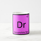 Dr - Devonshire Rex Katten Chemie Element Symbool Koffiemok (Center)