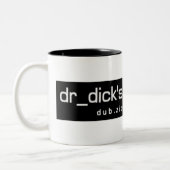 dr_dick dub shack tweekleurige koffiemok (Links)