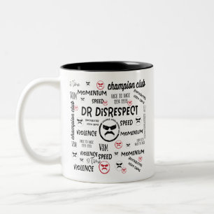 Dr. Disrespect Violence Speed Momentum Tweekleurige Koffiemok