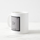 Dr - Dokter Acula Grappig Chemie Element Symbool Koffiemok (Voorkant links)