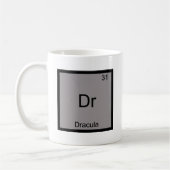 Dr - Dracula Grappig Chemie Element Symbool T-shir Koffiemok (Links)