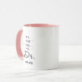 Dr. Eigenlijk Pink Mok (Voorkant links)