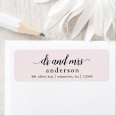 Dr en Mrs Glyph Retouradreslabels Etiket (Insitu)