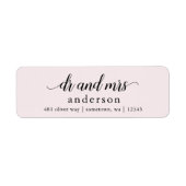 Dr en Mrs Glyph Retouradreslabels Etiket (Voorkant)