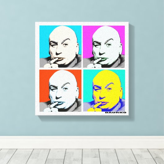 Dr. Evil Canvas Afdruk (Insitu (Houten vloer))