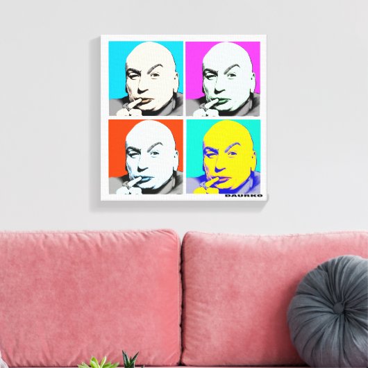 Dr. Evil Canvas Afdruk (Insitu (Woonkamer))