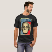 Dr Falsey Doctor Fauci met gezichtsmasker T-shirt (Voorkant volledig)