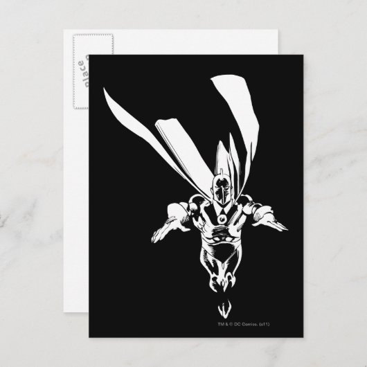 dr. Fate Flying Outline Briefkaart (Voorkant / Achterkant)