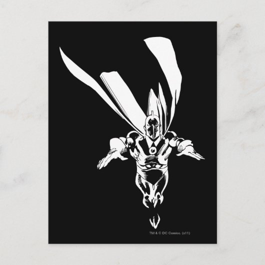 dr. Fate Flying Outline Briefkaart (Voorkant)