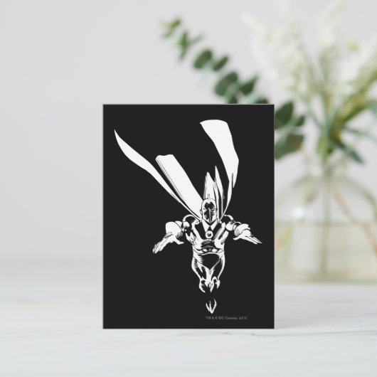 dr. Fate Flying Outline Briefkaart (Staand voorkant)