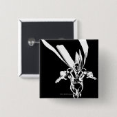 dr. Fate Flying Outline Vierkante Button 5,1 Cm (Voorkant /achterkant)