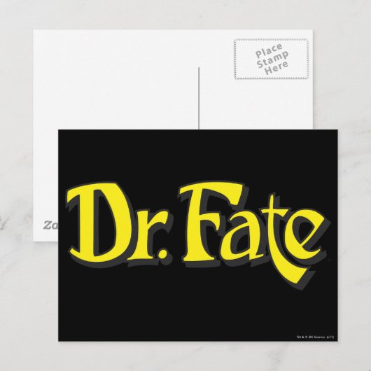 Dr. Fate Logo Briefkaart (Voorkant / Achterkant)