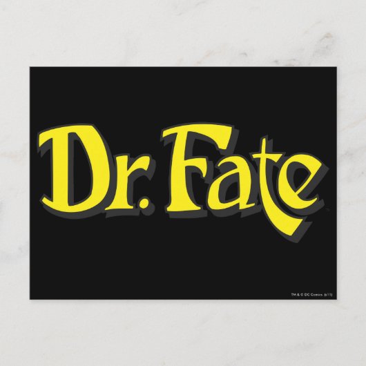 Dr. Fate Logo Briefkaart (Voorkant)