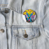 Dr. Fate Manipulates Magic Ronde Button 5,7 Cm (In situ)