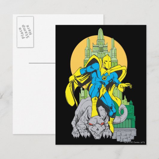 Dr. Fate & Onzichtbare Tower Briefkaart (Voorkant / Achterkant)