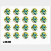 Dr. Fate & Onzichtbare Tower Ronde Sticker (Vel)