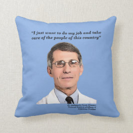 Dr. Fauci, citaat, 2-zijdig, citaat Kussen
