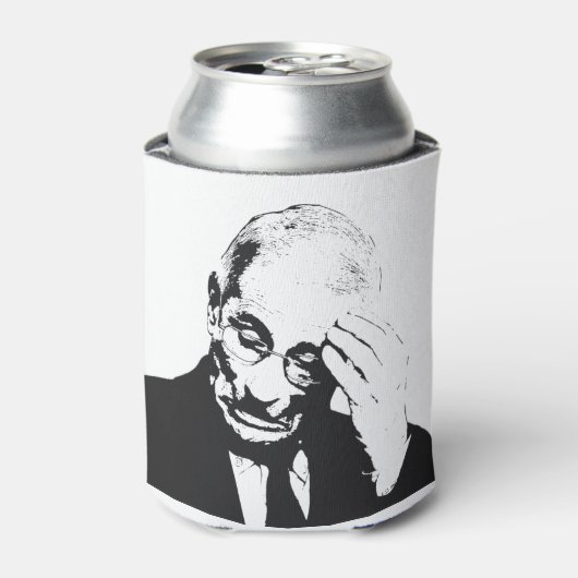 Dr. Fauci Facepalm Blikjeskoeler (Blikje Voorkant)