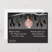 Dr. Fauci in ruste naar een briefkaart van de Baat (Voorkant / Achterkant)