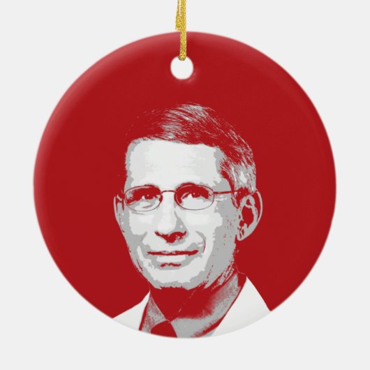DR. FAUCI KERAMISCH ORNAMENT (Achterkant)