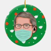 Dr. Fauci Keramisch Ornament (Achterkant)