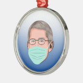 Dr. Fauci Metalen Ornament (Links)