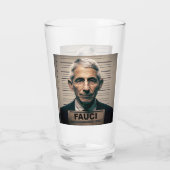 Dr. Fauci Mugshot Glas (Achterkant)
