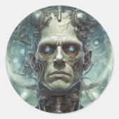 Dr. Frankenstein's Monster - Moderne Prometheus Ronde Sticker (Voorkant)