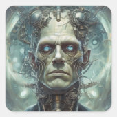 Dr. Frankenstein's Monster - Moderne Prometheus Vierkante Sticker (Voorkant)