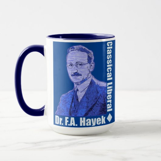 Dr. Friedrich August von Hayek Dark Blue Mok (Links)