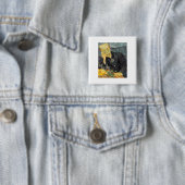 Dr. Gachet - Van Gogh - c1890 Vierkante Button 5,1 Cm (In situ)