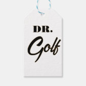 Dr. Golf Funny Design voor golfliefhebbers Cadeaulabel (Voorkant)