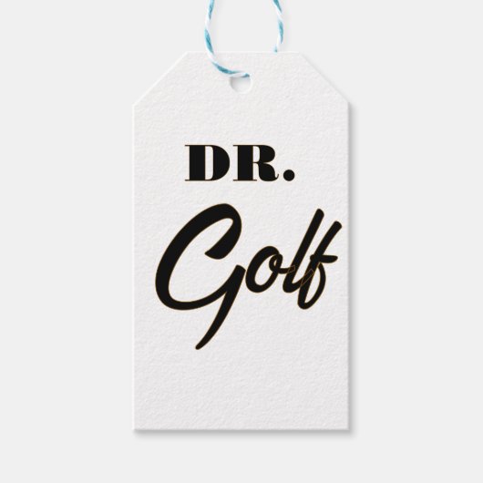 Dr. Golf Funny Design voor golfliefhebbers Cadeaulabel (Voorkant)